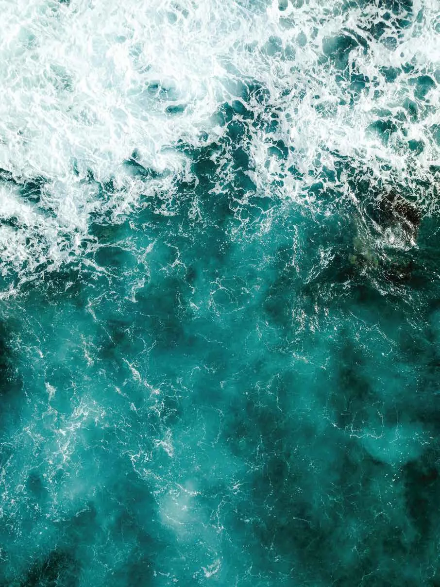 Ocean water in deep teal, from the INNEA AQUA brochure